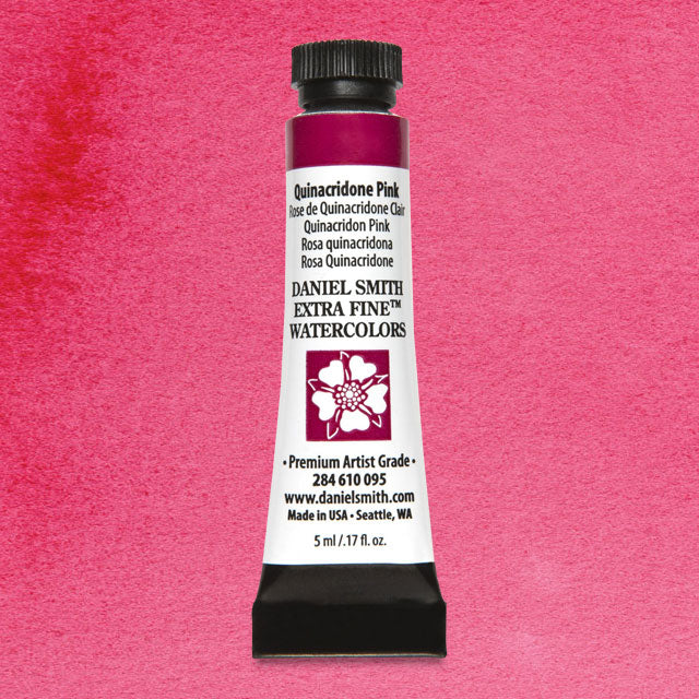 Daniel Smith Extra Fine Watercolor - Quinacridone Pink, 5 ml