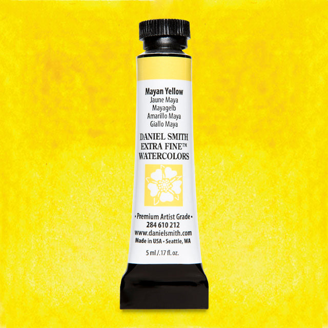 Daniel Smith Extra Fine Watercolor - Mayan Yellow, 5 ml