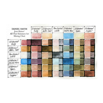 Jean Haines All That Shimmers Set Color Chart