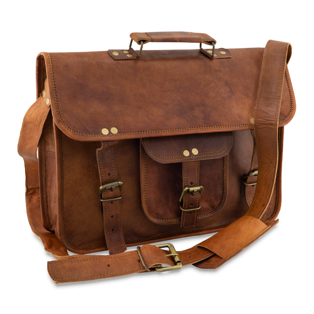 Leather Messenger Bag