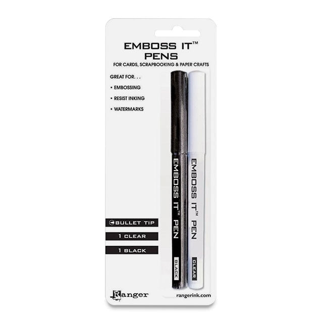 Emboss It Pens, Black and Clear 2 Pack