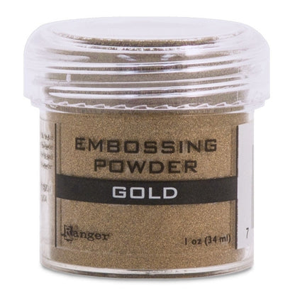 Embossing Powder, Gold, .63 oz. by weight in a 1 oz. size jar