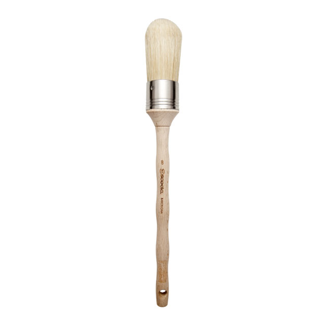 Bristle Brush, Round, Size 8