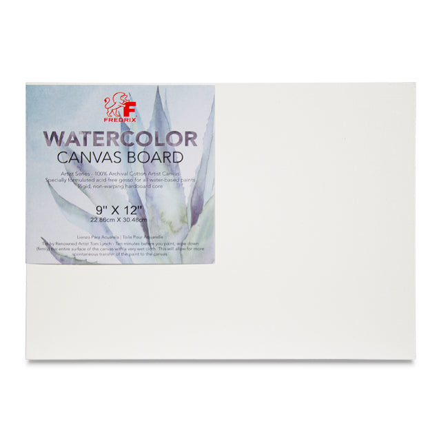 Fredrix Archival Watercolor Canvas Board - 9" x 12"