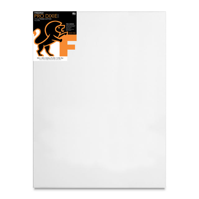 Fredrix Pro Series Dixie Gallery 1-3/8" Profile Cotton Canvas, 9" x 12"