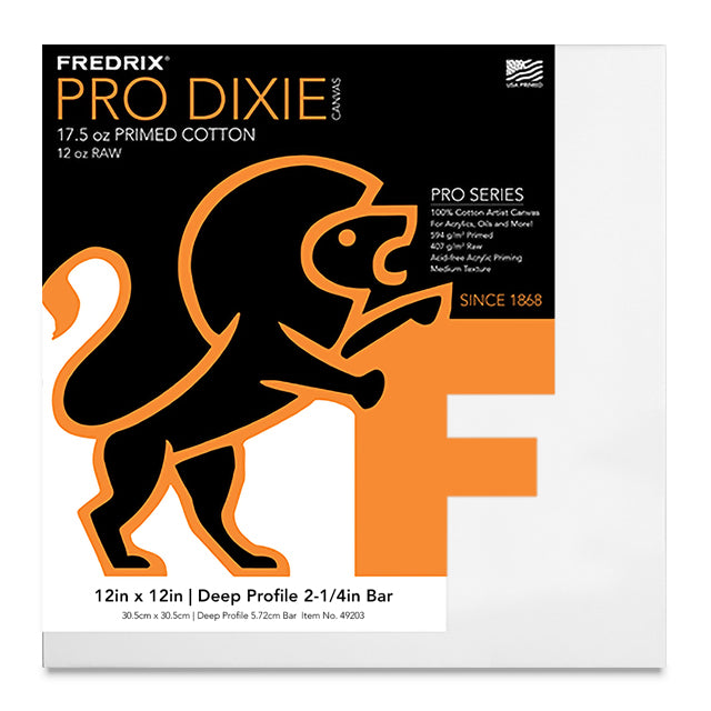 Pro Series Dixie Museum 2-1/4" Profile Cotton Canvas, 12" x 12"