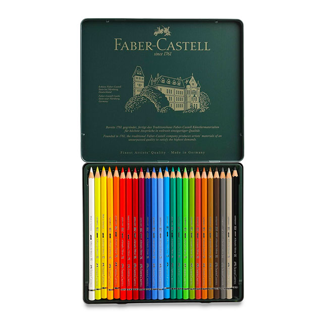 Faber-Castell Albrecht Durer Watercolor Pencil Set, 24 Assorted Colors