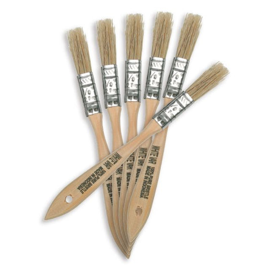 Bristle Chip Brush Set - Size 1/2", 6 Pack