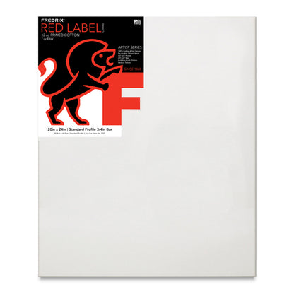 Fredrix Red Label Cotton Canvas - 3/4" Traditional Profile, 20" x 24"