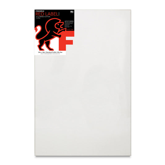 Fredrix Red Label Cotton Canvas - 3/4" Traditional Profile, 24" x 36"