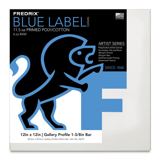 Blue Label Ultra-Smooth Canvas - 1-3/8" Gallery Profile, 12" x 12"