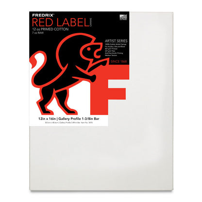 Red Label Cotton Canvas - 1-3/8" Gallery Profile, 12" x 16"