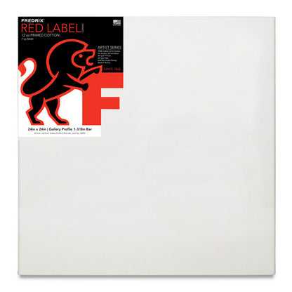 Red Label Cotton Canvas - 1-3/8" Gallery Profile, 24" x 24"