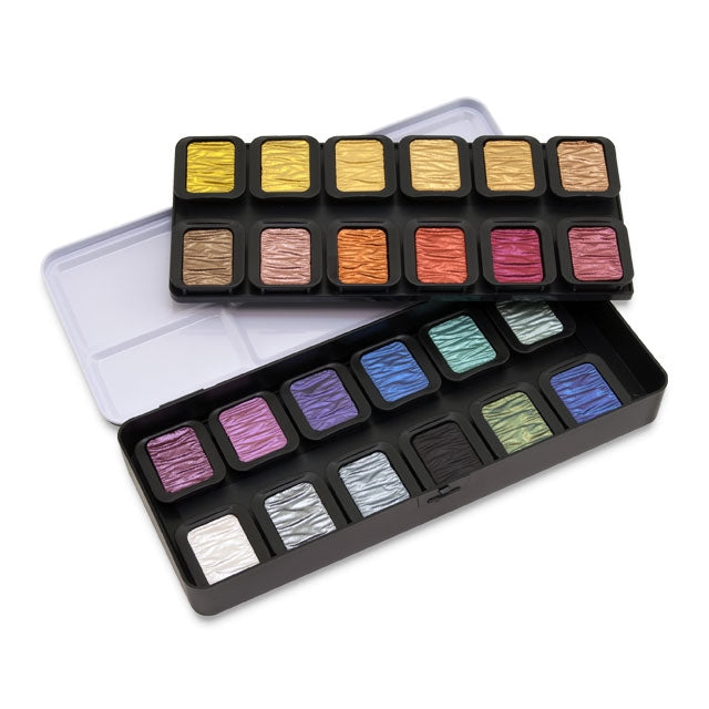 Colorful Pearlescent, Set of 24 Pans