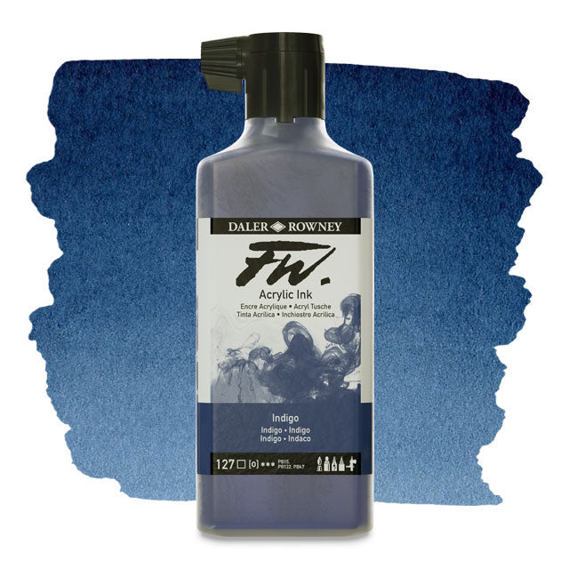 FW Liquid Acrylic Artists' Ink - Indigo, 6 oz.