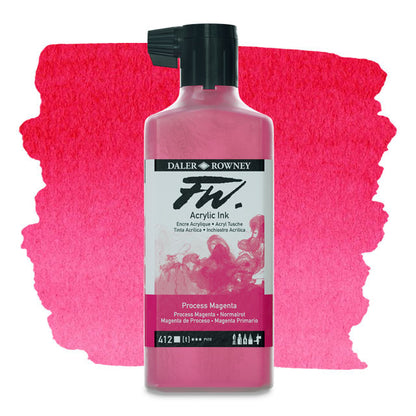 FW Liquid Acrylic Artists' Ink - Process Magenta, 6 oz.