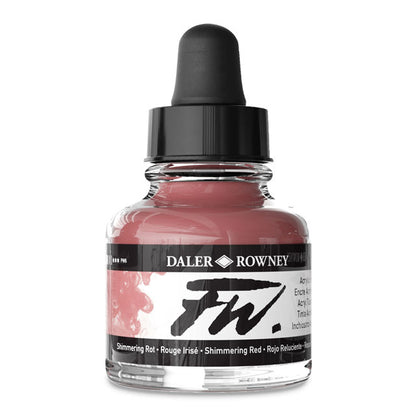 FW Liquid Acrylic Artists' Ink - Shimmering Red