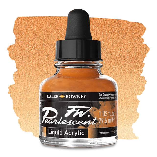 FW Pearlescent Liquid Acrylic Artists' Ink - Birdwing Copper, 1 oz.