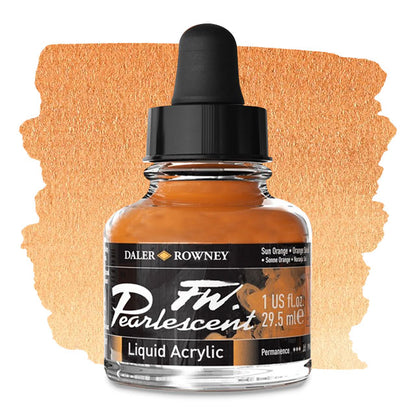 FW Pearlescent Liquid Acrylic Artists' Ink - Birdwing Copper, 1 oz.