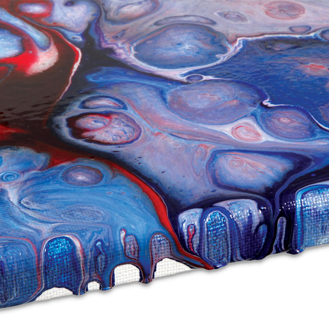 Poured Acrylic Painting Made with the FW Liquid Acrylic Artists' Ink - Pouring Medium and Ink Set of 4