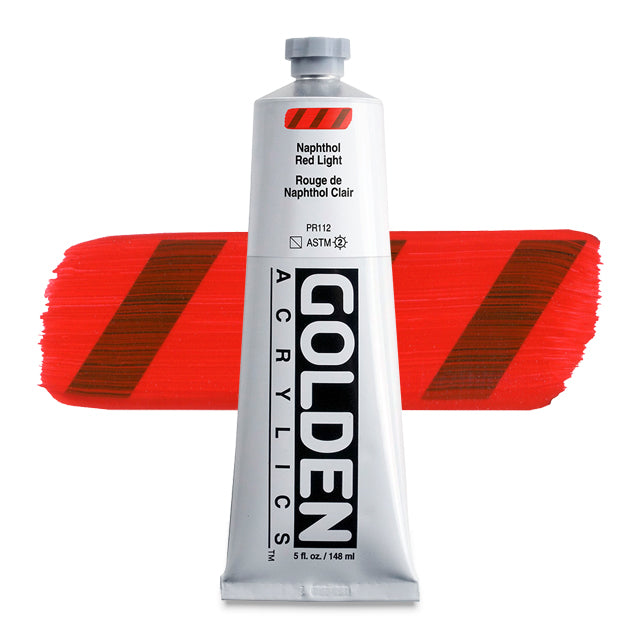 Heavy Body Acrylic, Naphthol Red Light, 5 oz.