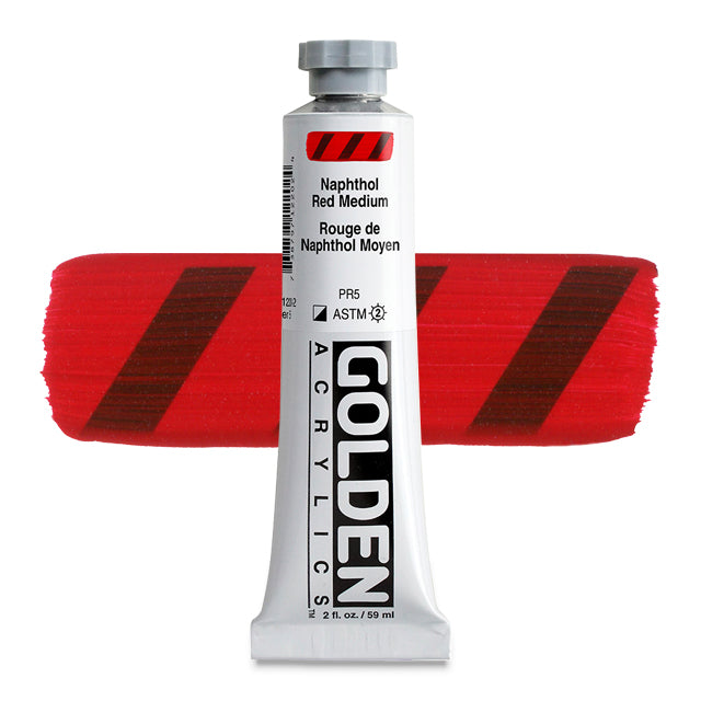 Heavy Body Acrylic, Naphthol Red Medium, 2 oz.