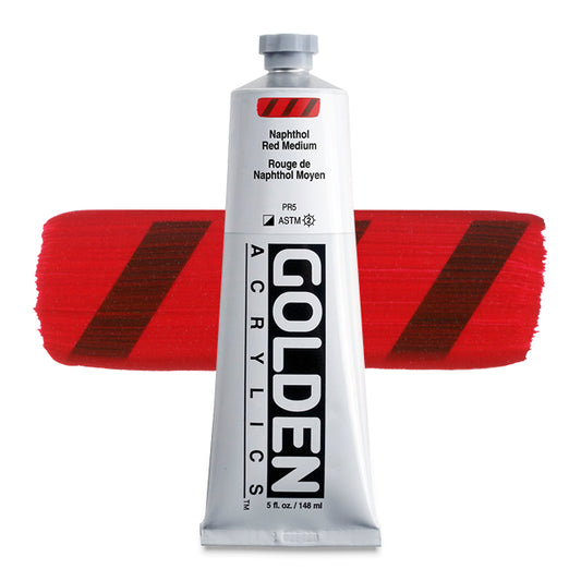 Heavy Body Acrylic, Naphthol Red Medium, 5 oz.