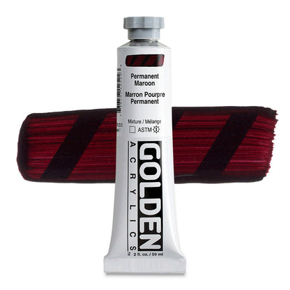 Heavy Body Acrylic, Permanent Maroon, 2 oz.