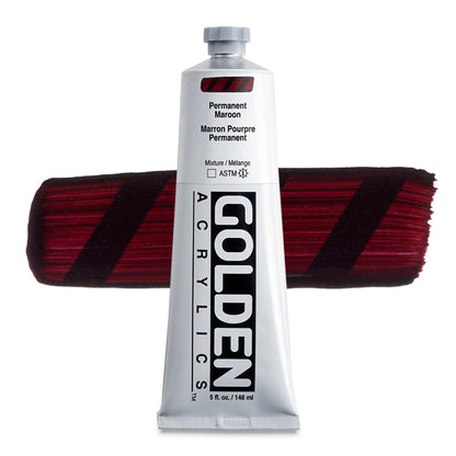 Heavy Body Acrylic, Permanent Maroon, 5 oz.