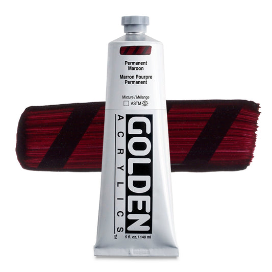 Heavy Body Acrylic, Permanent Maroon, 5 oz.