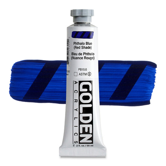 Heavy Body Acrylic, Phthalo Blue (Red Shade), 2 oz.