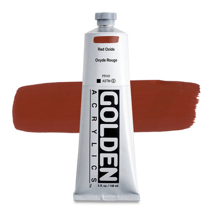 Golden Heavy Body Artist Acrylic, Red Oxide, 5 oz.