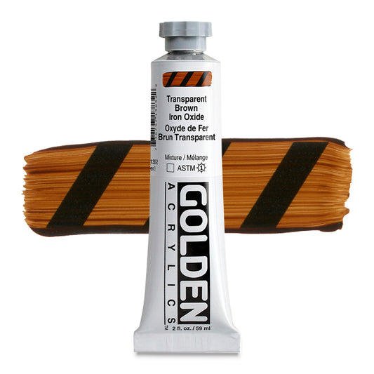 Heavy Body Acrylic, Transparent Brown Iron Oxide, 2 oz.