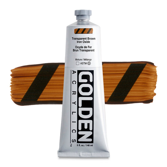 Heavy Body Acrylic, Transparent Brown Iron Oxide, 5 oz.