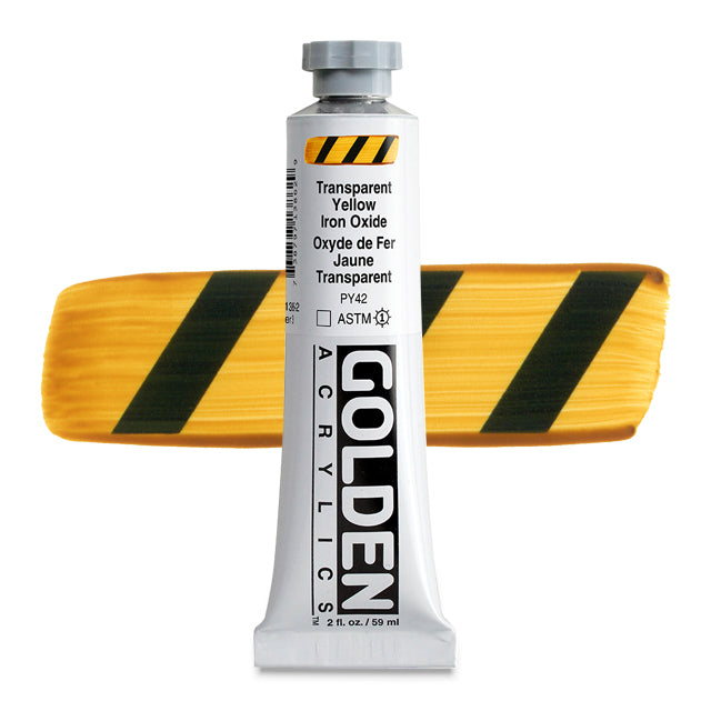 Heavy Body Acrylic, Transparent Yellow Iron Oxide, 2 oz.