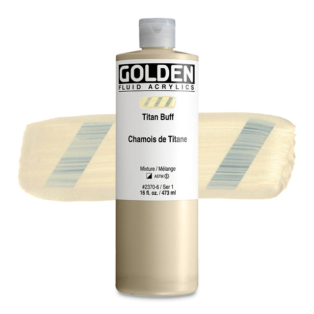 Golden Fluid Acrylic, Titan Buff, 16 oz.