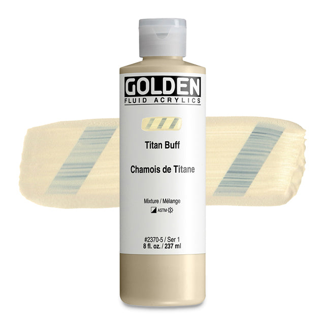 Golden Fluid Acrylic, Titan Buff, 8 oz.