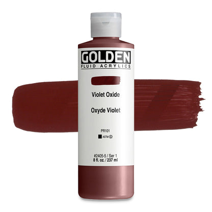 Golden Fluid Acrylic, Violet Oxide, 8 oz.