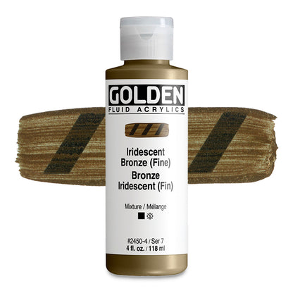 Golden Fluid Acrylic, Iridescent Bronze (Fine), 4 oz.