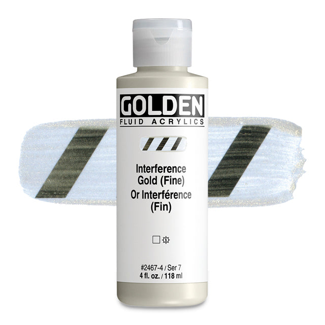 Golden Fluid Acrylics,, Interference Gold, 4 oz.