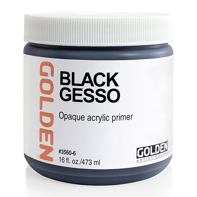 Gesso, Black, 16 oz.