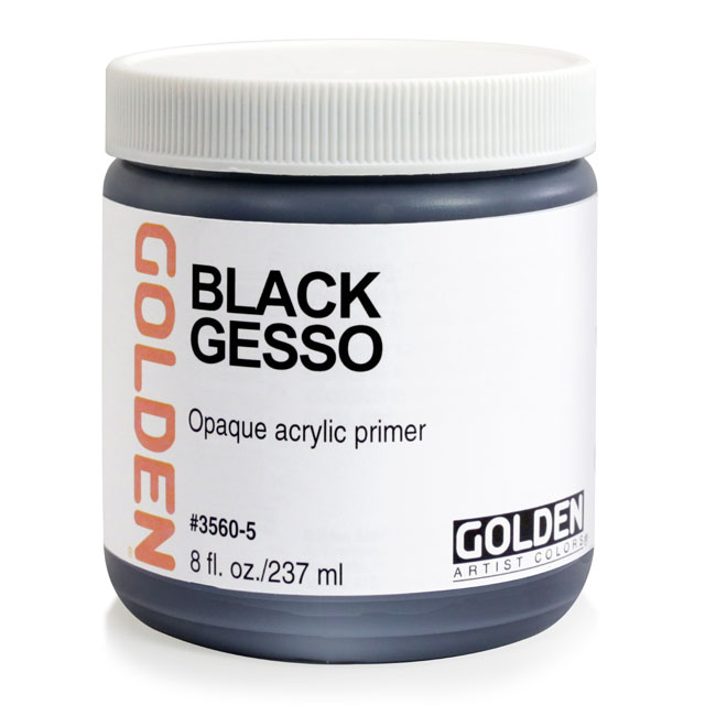 Gesso, Black, 8 oz.