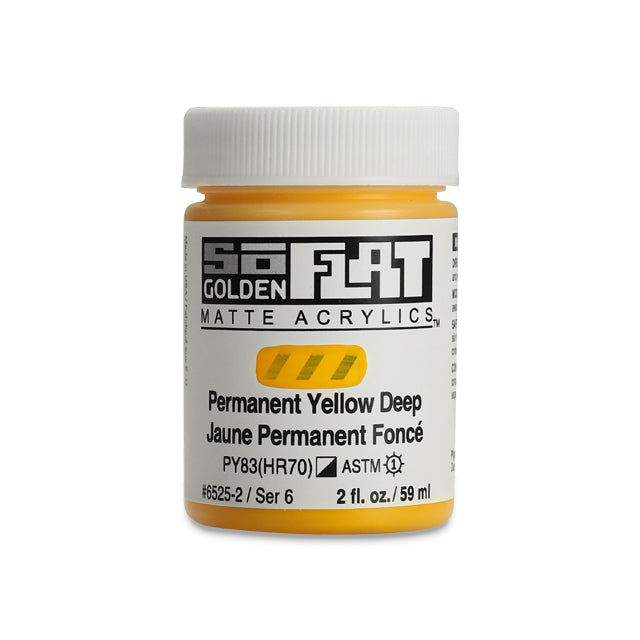 SoFlat Matte Acrylic Paint - Permanent Yellow Deep