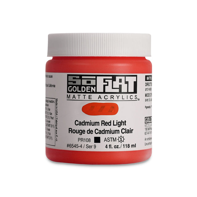 SoFlat Matte Acrylic Paint - Cadmium Red Light