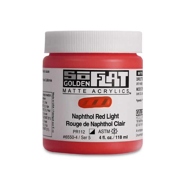 SoFlat Matte Acrylic Paint - Naphthol Red Light