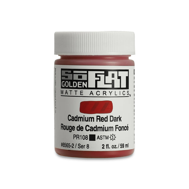 SoFlat Matte Acrylic Paint - Cadmium Red Dark