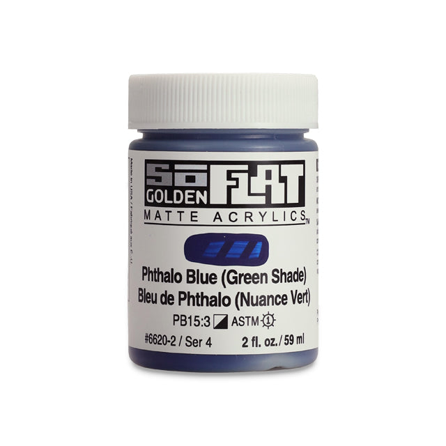 SoFlat Matte Acrylic Paint - Phthalo Blue (Green Shade)