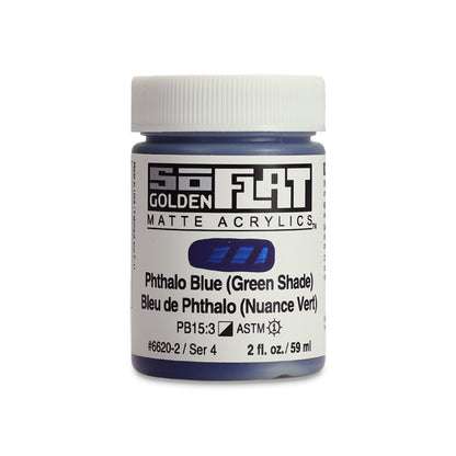 SoFlat Matte Acrylic Paint - Phthalo Blue (Green Shade)