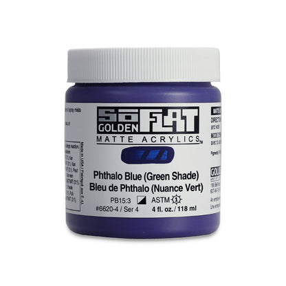 SoFlat Matte Acrylic Paint - Phthalo Blue (Green Shade)