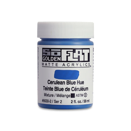 SoFlat Matte Acrylic Paint - Cerulean Blue Hue